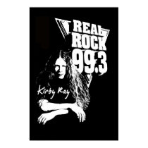 Kirby Ray Poster - Real Rock 99.3 posters by spyder5150 Kirby Ray Poster - Real Rock 99.3 posters