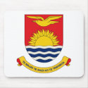 Kiribati Coat of Arms Mousepad by FlagTshirts Kiribati Coat of Arms Mousepad
