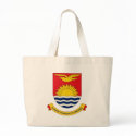 Kiribati Coat of Arms Tote Bag by FlagTshirts Kiribati Coat of Arms Tote Bag