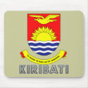 Kiribati Emblem mousepads