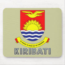 Kiribati Emblem mousepads