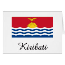 Kiribati Flag Design cards