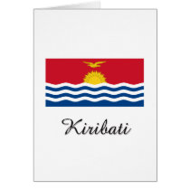 Kiribati Flag Design cards