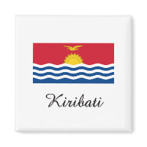Kiribati Flag Design magnets by flagshirt Kiribati Flag Design magnets