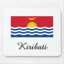 Kiribati Flag Design mousepads