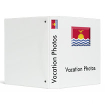 Kiribati Flag Jewel Vinyl Binders