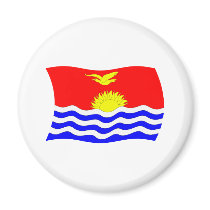 Kiribati Flag Magnet by livingflags Kiribati Flag Magnet