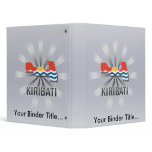 Kiribati Flag Map 2.0 3 Ring Binders