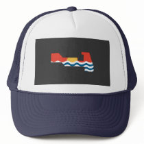 Kiribati flag map hats