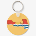 Kiribati flag map keychains
