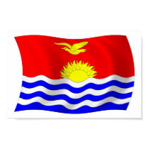 Kiribati Flag Poster Print