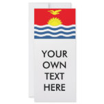 Kiribati Flag Rack Card Template