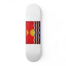 Kiribati Flag Skate Deck