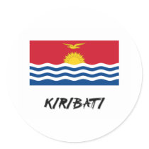 Kiribati Flag stickers