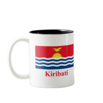 Kiribati Flag with Name mugs