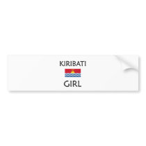 KIRIBATI GIRL bumper stickers