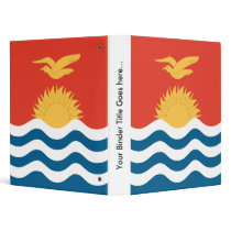 Kiribati High quality Flag 3 Ring Binder