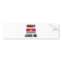 Kiribati Loves Me bumper stickers