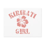 Kiribati Pink Girl Postcards