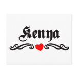 Kiribati Tattoo Style Post Card