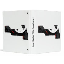 Kiribati Trendy Peace Sign with Kiribati map Binder