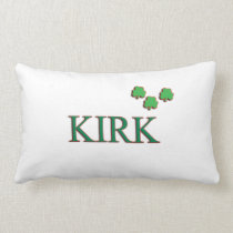 Kirk Family Name Irish Pillow pillows