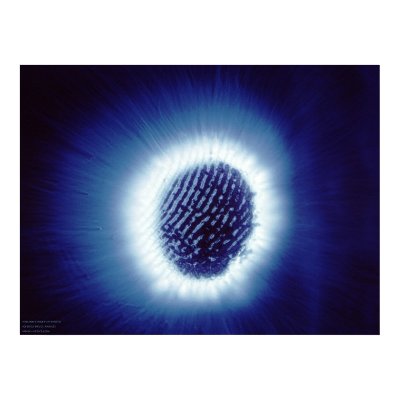 Kirlian Photo of Finger Tip Posters by BruceRawles