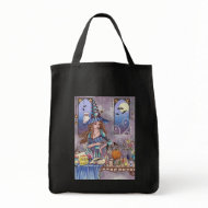 Kirra - Witch, Cat and Owl Tote Bag bag