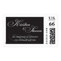 Kirsten and Steven monogram postage