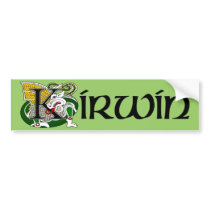 Kirwin Celtic Dragon Bumper Sticker bumper stickers
