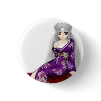 Kisa in Kimono button by Kisarune Kisa in Kimono button