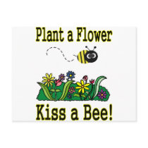 Kiss a Bee postcards by BeeCharmer Kiss a Bee postcards
