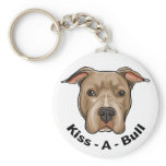 Kiss-A-Bull Pit bull Key Chains