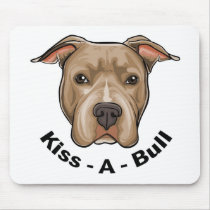Kiss-A-Bull Pit bull Mousepads