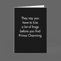 Kiss A Lot of Frogs cards by BlackCards Kiss A Lot of Frogs cards