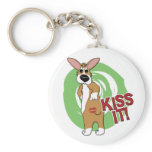 Kiss Butt Corgi Keychain