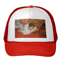 Kiss by Henri de Toulouse-Lautrec Trucker Hats