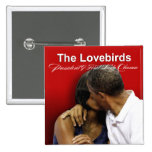 KISS CAM Lovebirds President & First Lady Obama Buttons