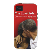 KISS CAM Lovebirds President & First Lady Obama iPhone 4 Cases