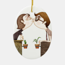 Kiss Christmas Ornament