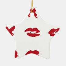 kiss christmas tree ornament