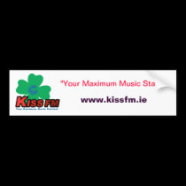 KISS FM Ireland Car Sticker bumper stickers