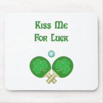 Kiss for Luck Ping Pong Mouse Mats