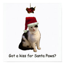 Kiss for Santa Paws posters by catofmanyhats Kiss for Santa Paws posters