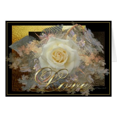 Kiss From A Rose - Love Card by ambermooncards