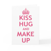 Kiss Hug and Make Up Card
