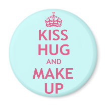 Kiss Hug and Make Up Magnets
