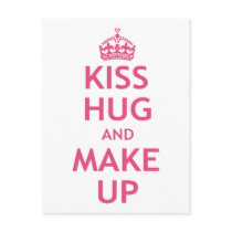 Kiss Hug and Make Up Postcards