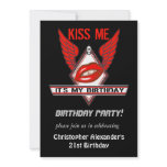 Kiss Me Birthday Party Invitations