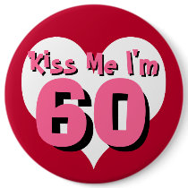 Kiss Me Button - 60 by ZazBear Kiss Me Button - 60